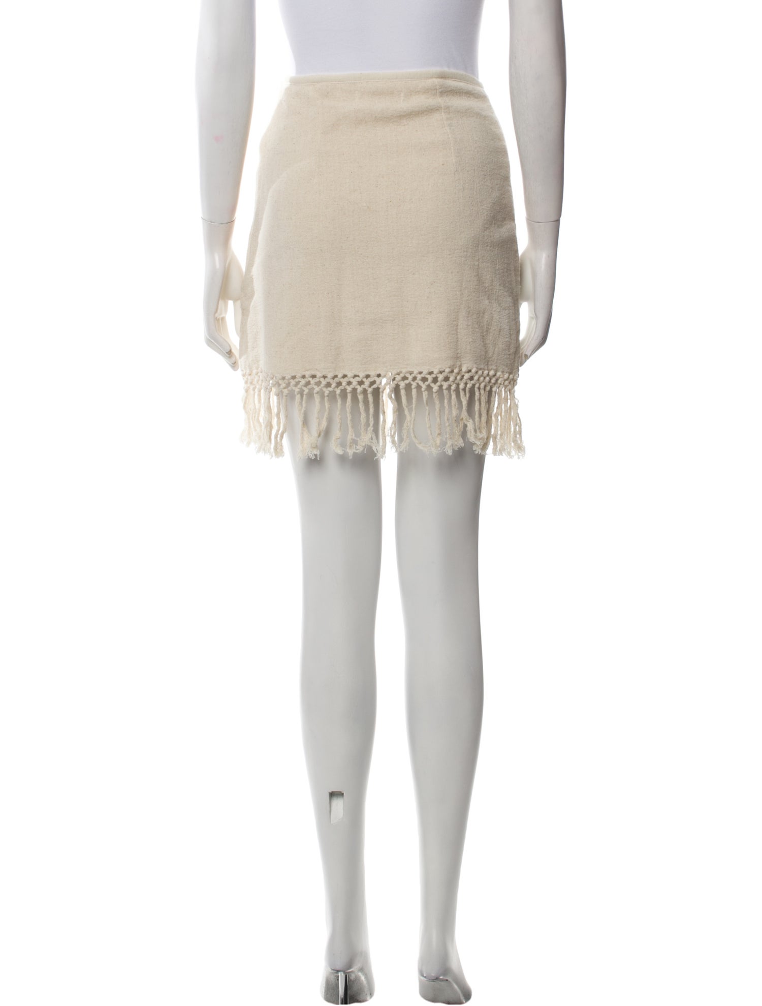 Savannah Morrow The Label Fringe Trim Accent Mini Skirt